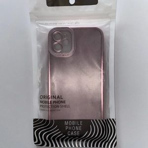 iPhone 11 case Pink Glitter Clear Protective Shell Phone Case Fycyko